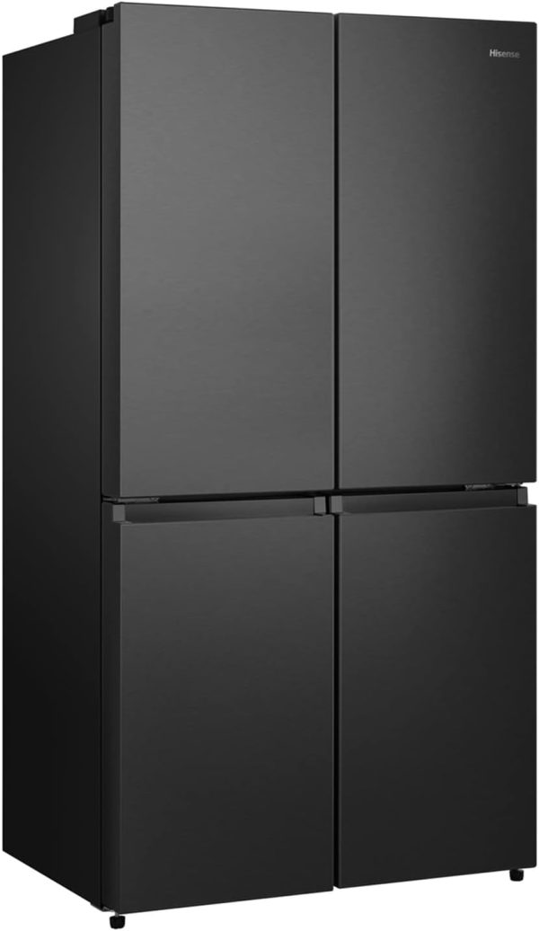 Hisense RQ758N4SAFE Cross Door K??hl-Gefrierkombination/NoFrostPlus/Inverter-Kompressor/Multiflow 360??/ SuperCool/ 178.5 cm/K??hlteil 393 l/Gefrierteil 216 l/ 40 dB/ 320 kWh/Jahr/schwarz – Bild 3