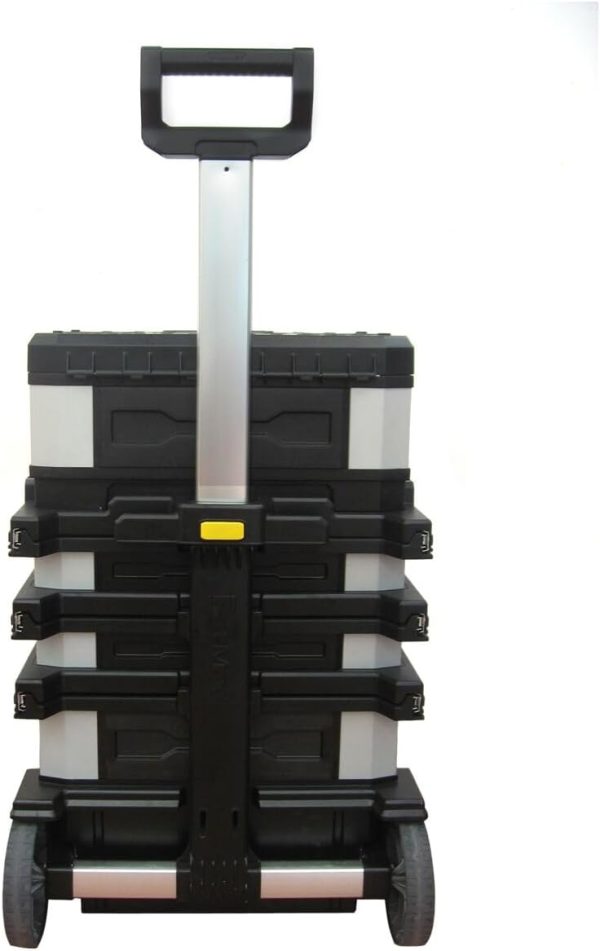STANLEY FATMAX Rolling Workshop. 4-in-1-Geräte einschließlich abnehmbarer Werkzeugbox. strapazierfähiges Metall und Kunststoff. mobile Workstation. 1-95-622 – Bild 3