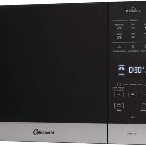 Bauknecht MW 49 SL Freistehender Mikrowellen Backofen/ Mikrowelle 800 Watt/ Quarz-Grill 900 Watt/ Hei?luft 1700 Watt/ Dampfgarfunktion inkl. Dampfgarbeh?lter