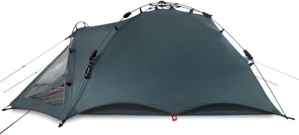 qeedo Quick Oak Campingzelt - Sekundenzelt mit innovativem Quick-Up-System. stabil & wasserdicht. ideal f??r Camping & Festival. Komfort-Zelt f??r bis zu 3 Personen. mit Vorraum & Moskitonetz aus Mesh – Bild 7