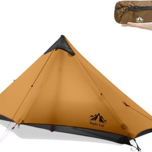 Night Cat Rucksack-Zelt Ultraleichtes wasserdichtes professionelles Wanderzelt f??r 1 2 Person Mann Camping Doppelschicht