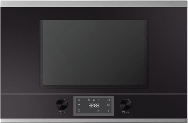 K??ppersbusch MR6330.0S1 Einbau-Mikrowelle. Glas/Metall. Schwarz. Design-Kit Edelstahl vormontiert