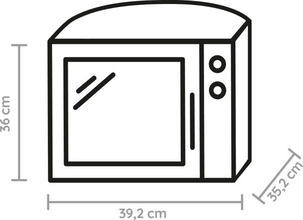 Bauknecht MW 39 WSL / Kombination Grill und Mikrowelle / Crisp Funktion / 700 W / 13 L Garraum / Super-Kompakt Design / Dampfgarfunktion / Schnellauftau-Funktion. Wei?/Silber – Bild 2