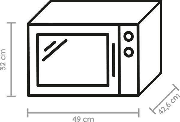 Bauknecht ExtraSpace Crisp MW 427 SL/Kombination Grill und Mikrowelle/Maximale Flexibilit?t-Ohne Drehteller/ 800 W/ 25 L Garraum/Grill 1000 W/Crisp-Funktion/Dampfgarfunktion/AutoClean. Silber – Bild 3
