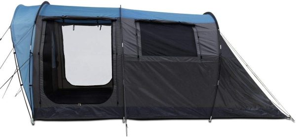 Zelt Bora - Tunnelzelt f??r 4 oder 5 Personen. UV 50+ Familienzelt. dunkle Schlafkabine. gro?er Wohnraum und Fenster. wasserdichtes Campingzelt (5000 mm). Stehh?he. Vordach. breite Eing?nge – Bild 3