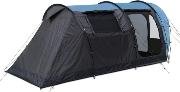 Zelt Bora - Tunnelzelt f??r 4 oder 5 Personen. UV 50+ Familienzelt. dunkle Schlafkabine. gro?er Wohnraum und Fenster. wasserdichtes Campingzelt (5000 mm). Stehh?he. Vordach. breite Eing?nge – Bild 4