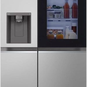 LG GSGV81PYLL Side by Side K??hlschrank. Klasse E. 635 L. Instaview. K??hlschrank mit Gefrierfach. Eis-. Crushed Ice- Wasserspender. Total NoFrost. Smart Inverter Kompressor. Wi-Fi