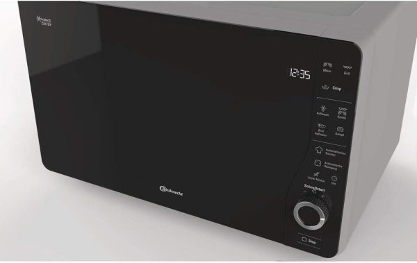 Bauknecht ExtraSpace Crisp MW 427 SL/Kombination Grill und Mikrowelle/Maximale Flexibilit?t-Ohne Drehteller/ 800 W/ 25 L Garraum/Grill 1000 W/Crisp-Funktion/Dampfgarfunktion/AutoClean. Silber – Bild 8