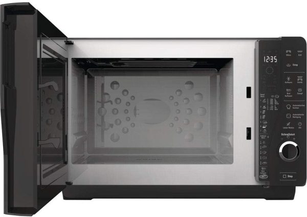 Bauknecht ExtraSpace Crisp MW 427 SL/Kombination Grill und Mikrowelle/Maximale Flexibilit?t-Ohne Drehteller/ 800 W/ 25 L Garraum/Grill 1000 W/Crisp-Funktion/Dampfgarfunktion/AutoClean. Silber – Bild 7
