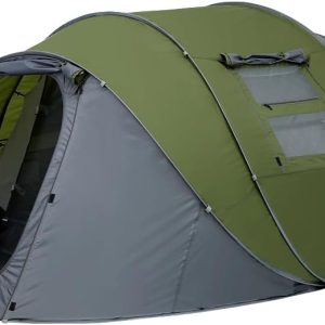 Zelt 4-6 Personen Wasserdicht. Pop up Zelt Wurfzelt [5 Fenster] Camping Zelt ab 4 Personen Doppelwandig Shelter 6 Mann 3 Sekunden Easy Zelt Grosses Popupzelte f??r Outdoor Sport Picknick Reisen Strand