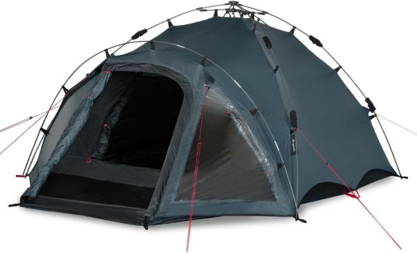 qeedo Quick Oak Campingzelt - Sekundenzelt mit innovativem Quick-Up-System. stabil & wasserdicht. ideal f??r Camping & Festival. Komfort-Zelt f??r bis zu 3 Personen. mit Vorraum & Moskitonetz aus Mesh
