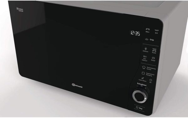 Bauknecht ExtraSpace Crisp MW 427 SL/Kombination Grill und Mikrowelle/Maximale Flexibilit?t-Ohne Drehteller/ 800 W/ 25 L Garraum/Grill 1000 W/Crisp-Funktion/Dampfgarfunktion/AutoClean. Silber – Bild 4