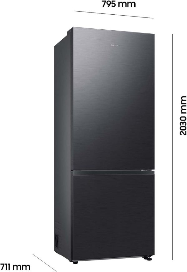 Samsung RB53DG706BB1EF K??hl-Gefrierkombination. 203 cm. 538 l. Extra breit (75 cm). K??hlschrank mit Gefrierfach. Wifi & AI Energy Mode. Twin Cooling+. Twist Ice Maker. Premium Black Steel – Bild 2