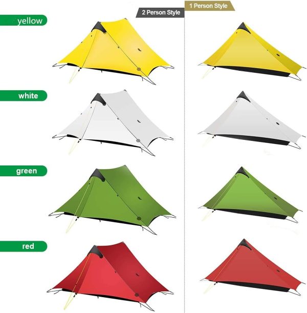 ultraleichtes Campingzelt Neues LanShan f??r den Au?enbereich. 2 Personen Zeltunterstand perfekt f??r Camping.Rucksacktourismus und Wanderungen – Bild 6