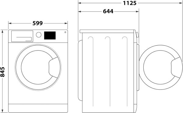 Bauknecht B8 09AD SILENCE DE Waschmaschine Frontlader/Gentle-Power/Energieeffizienklasse A-30 Prozent/Besonders leise Waschmaschine/AutoDose/Steam-Hygiene. Refresh.-Finish/Volle Ladung 45 Min. – Bild 15