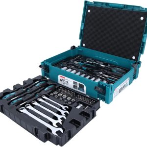 Makita E-11542 Werkzeug-Set 87-teilig im MAKPAC Gr.1. für Mechaniker. Handwerkzeug. Schraubendreher. Maulschlüssel. Bits. Stecknüsse. Ratsche