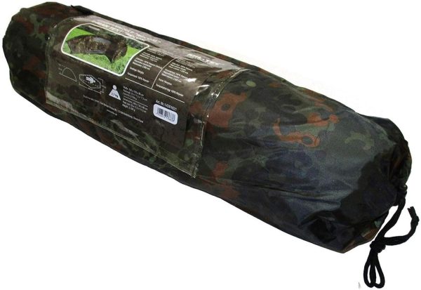 Mil-Tec Einmannzelt Recom (150x250cm) ? Tunnelzelt f??r 1 Person ? Ultraleicht. kompakt. Wind- & sturmsicher ? Zelt f??r Trekking. Camping. Outdoor. Wandern ? 1-Personen-Zelt – Bild 5