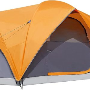 Amazon Basics Kuppelzelt f??r Camping mit Regenschutz und Tragetasche. wasserdichtes 3-Jahreszeiten-Zelt. einfach aufzubauen. 6 Personen