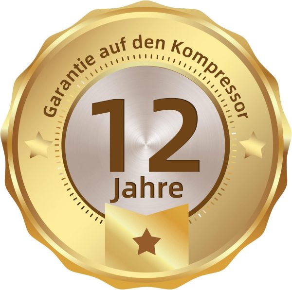 CHIQ Freistehender K??hlschrank mit Gefrierfach | K??hl-Gefrierkombination 114 cm H?he. 47 cm Breit. 117L| 4 Sterne Gefrieren -24?? | LED Litcht | Dunkler Edelstahl Look. for Eigentumswohnungen – Bild 12