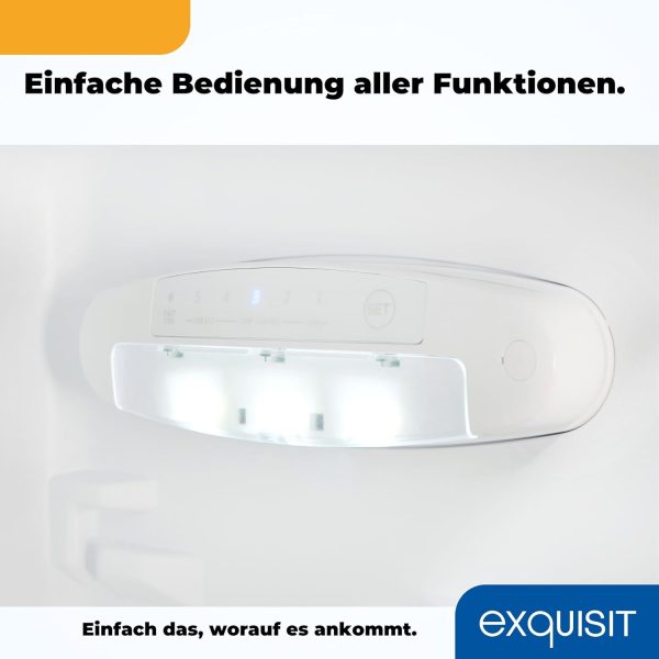 Exquisit K??hl-Gefrierkombination. K??hlschrank mit Gefrierfach. 4-Sterne-Gefrieren. 157 Liter. Alarm-Funktion. Schnellk??hlen. KGC5231-60-E-050C weiss – Bild 8