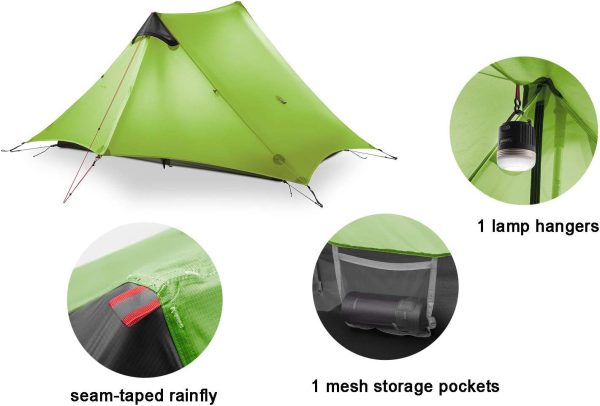 ultraleichtes Campingzelt Neues LanShan f??r den Au?enbereich. 2 Personen Zeltunterstand perfekt f??r Camping.Rucksacktourismus und Wanderungen – Bild 2