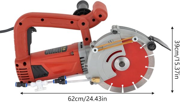 Betonsäge Elektrische Steinsäge 4800W Nassschneider Pflastersteine 5000 R/min Wand-Schneidemaschine Elektrische Staubfreies Steintrennmaschine – Bild 3