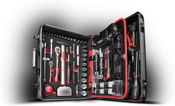 GEDORE red Werkzeugkoffer. Set 138-teilig. gefüllt. Werkzeug für Hand- und Heimwerker. im Aluminiumkoffer. R46007138 – Bild 4