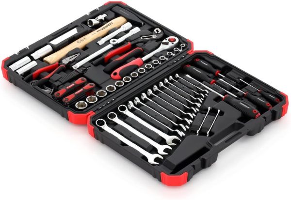GEDORE red Steckschlüsselsatz. Set 61tlg. 12-kant. 1/2 Zoll. 4-13mm. Werkzeug. Knarre Hammer Zange. für KFZ. R69003061 – Bild 3