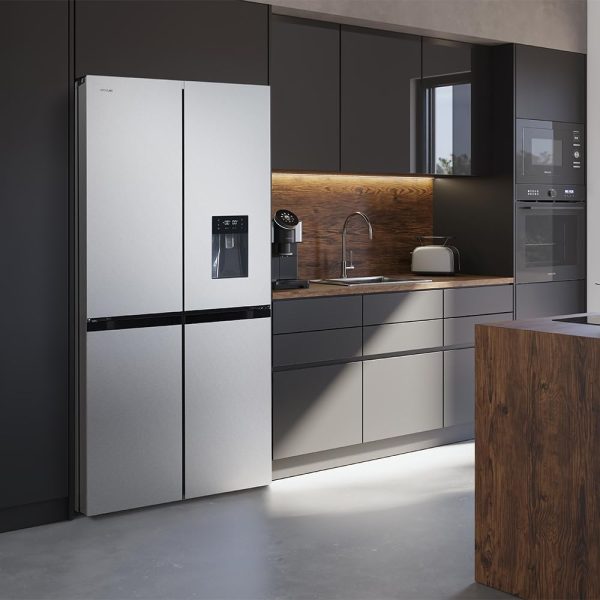 Cecotec Amerikanischer K??hlschrank. 4 T??ren. Edelstahl. 564 l. Bolero. CoolMarket. 4D 564. Edelstahl. 183 cm hoch. 91 cm breit. Wasserspender. geringer Stromverbrauch. Invertermotor. Total NoFrost – Bild 4