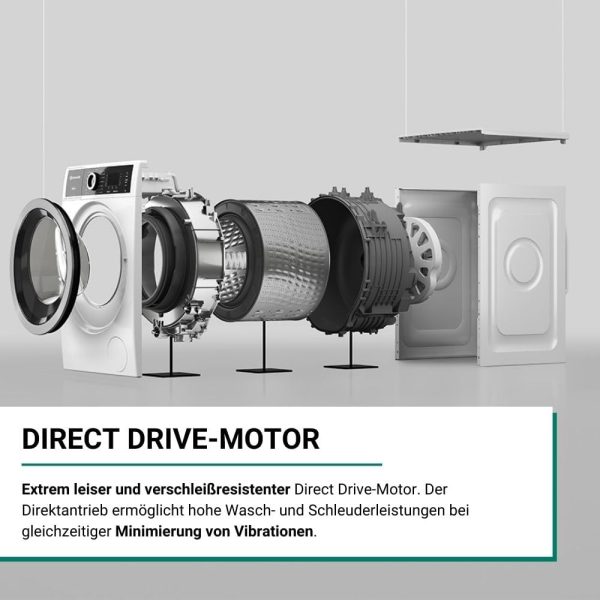 Bauknecht B6R 88 SILENCE DE Waschmaschine / 8kg / Frontlader/Supreme Silence/EEK A-20% / 1400 UpM/ZEN-Motor/Besonders leise Waschmaschine/Steam 3.0-3 Kraftvolle Dampftechnologien – Bild 12