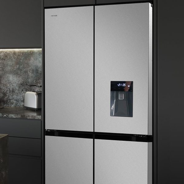 Cecotec Amerikanischer K??hlschrank. 4 T??ren. Edelstahl. 564 l. Bolero. CoolMarket. 4D 564. Edelstahl. 183 cm hoch. 91 cm breit. Wasserspender. geringer Stromverbrauch. Invertermotor. Total NoFrost – Bild 9