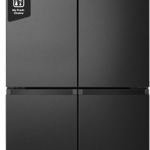 Hisense RQ758N4SAFE Cross Door K??hl-Gefrierkombination/NoFrostPlus/Inverter-Kompressor/Multiflow 360??/ SuperCool/ 178.5 cm/K??hlteil 393 l/Gefrierteil 216 l/ 40 dB/ 320 kWh/Jahr/schwarz