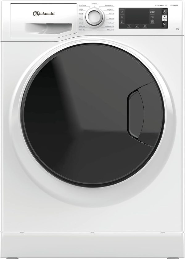 Bauknecht WM Elite 9AA Waschmaschine/ 9 kg/ 1400 U/min/Energieeffizienzklasse A/ActiveCareColor+/ A-20%/ SteamHygiene-Antivirus/SteamRefresh/Stop&Add-Nachlegefunktion/Volle Ladung 45Min.