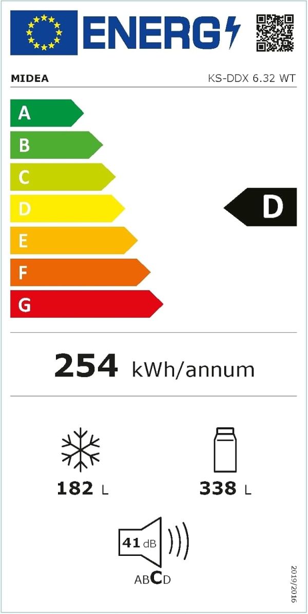 Midea KS-DDX 6.32 WT Side-by-Side K??hl-/Gefrierkombination/ 178.8 cm H?he/ 254 kWh/Jahr/No Frost/Dual Inverter Compressor/mit 3in1 Wasser-/Eisspender und Wassertank. Dark Inox – Bild 12