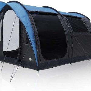 Zelt Bora - Tunnelzelt f??r 4 oder 5 Personen. UV 50+ Familienzelt. dunkle Schlafkabine. gro?er Wohnraum und Fenster. wasserdichtes Campingzelt (5000 mm). Stehh?he. Vordach. breite Eing?nge
