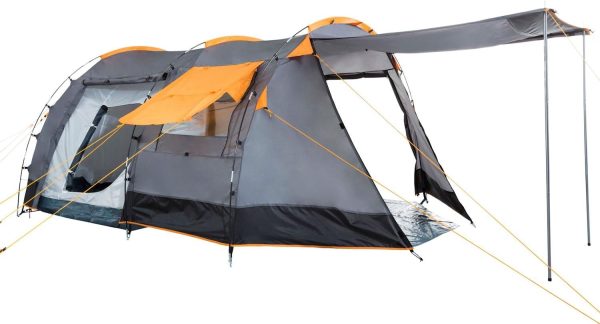 Zelt Super+ f??r 4 Personen | Gro?es Tunnelzelt mit 2 Eing?ngen und Vordach. 3000 mm Wassers?ule | Gruppenzelt. Campingzelt. Familienzelt – Bild 6