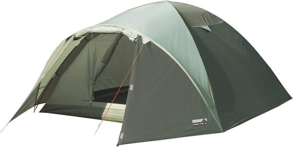 High Peak Kuppelzelt Nevada 4. Campingzelt mit Vorbau. Iglu-Zelt f??r 4 Personen. doppelwandig. wasserdicht. Ventilationssystem. Wetterschutz-Eingang. Moskitoschutz