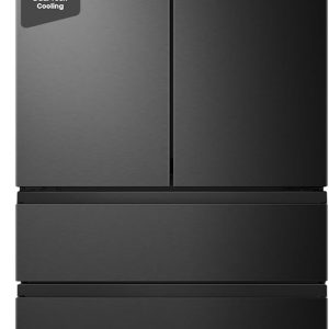 Hisense RF540N4SBF2 French Door K??hl-Gefrierkombination/ NoFrostPlus/ Inverter-Kompressor/ Multiflow 360??/ SuperCool/ 181.7 cm/ K??hlteil 302 l/ Gefrierteil 178 l/ 40 dB/ 310 kWh/ Jahr/ Schwarz