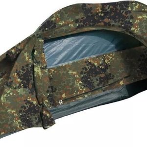 Mil-Tec Einmannzelt Recom (150x250cm) ? Tunnelzelt f??r 1 Person ? Ultraleicht. kompakt. Wind- & sturmsicher ? Zelt f??r Trekking. Camping. Outdoor. Wandern ? 1-Personen-Zelt