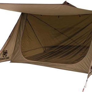 OneTigris Backwoods Bungalow 2.0 Zelt f??r 1-2 Personen Camping Zelt leichtes Wurfzelt wasserdicht 3 Jahreszeit Unterstand Zelt f??r Wandern Outdoor (Kojote Braun)