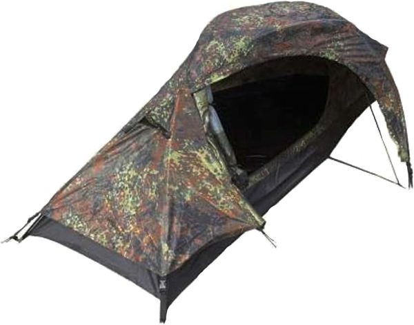 Mil-Tec Einmannzelt Recom (150x250cm) ? Tunnelzelt f??r 1 Person ? Ultraleicht. kompakt. Wind- & sturmsicher ? Zelt f??r Trekking. Camping. Outdoor. Wandern ? 1-Personen-Zelt – Bild 2