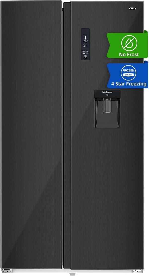 CHIQ Side By Side K??hlschrank 559L.Inverter Kompressor und No Frost Technologie.5.5 L Wasserspender.Sehr leise 39 db. LED Display.12 Jahre Garantie f??r den Kompressor.177 cm hoch. 91.2 cm breit
