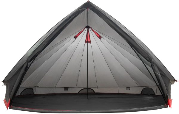 Bell Tipi Zelt f??r Familien Gruppen - 4 Gr??en (4-12 Pers.) - wasserdicht (3.000 mm) - mit Stehh?he - 2 Farben (grau. Mint) – Bild 6