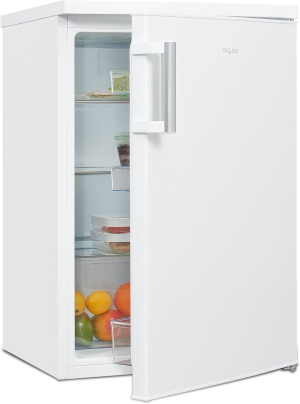 Exquisit K??hlschrank ohne Gefrierfach. 133 Liter. Vollraumk??hlschrank freistehend. T??ranschlag Wechselbar. KS516-V-H-010D weiss