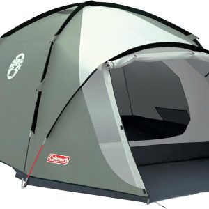 Coleman Rocksprings 4 Zelt. 4 Personen. 4 Mann Zelt. Igluzelt. Festivalzelt. Leichtes Kuppelzelt mit Vorzelt. Wasserdicht WS 2.000 mm