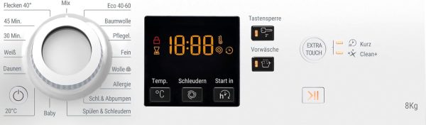 Bauknecht WAM 814 A Waschmaschine Frontlader/8kg/Energieeffizienzklasse A/Kurz 45/Anti-Allergie-Programm/Wolleprogramm/Kurz 30/Startzeitvorwahl/AutoClean/Flecken 40?? – Bild 9