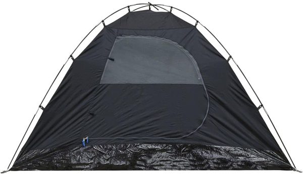 yourGEAR Zelt Posada 4 Personen Kuppelzelt mit Fenster. Trekkingzelt mit 2.8 m2 Vorbau. mit Bel??ftung. Insektenschutz. wasserdicht mit 3000 mm. blau/grau – Bild 7