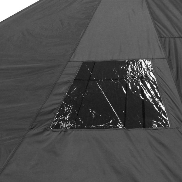 Zelt Ravello - Tipizelt in 2 Gr??en f??r 4-8 Personen. Familienzelt mit 400 cm oder 500 cm Durchmesser. Campingzelt mit 5000 mm Wassers?ule. UV 50+ Schutz. eingen?htem Boden. Insektenschutz – Bild 8
