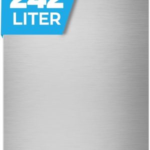 freistehender K??hlschrank 242L. k??hlschrank ohne gefrierfach. XXL. Vollraumk??hlschrank. LED-Beleuchtung. Standk??hlschrank mit 5Glasablagen. T??ranschlag wechselbar. leise 40dB. (inox)