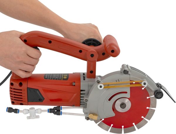 Betonsäge Elektrische Steinsäge 4800W Nassschneider Pflastersteine 5000 R/min Wand-Schneidemaschine Elektrische Staubfreies Steintrennmaschine – Bild 5
